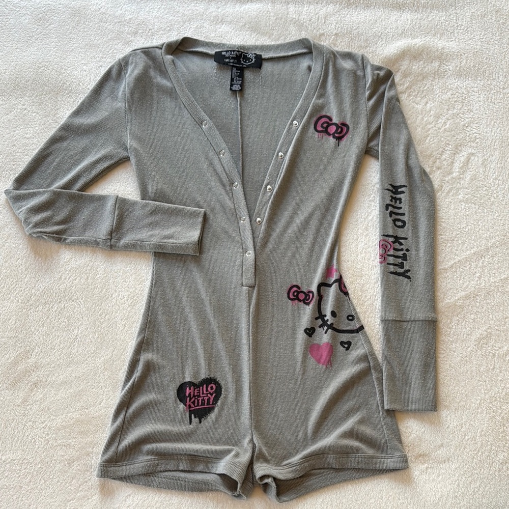 Forever 21 x Hello Kitty Long Sleeve Romper